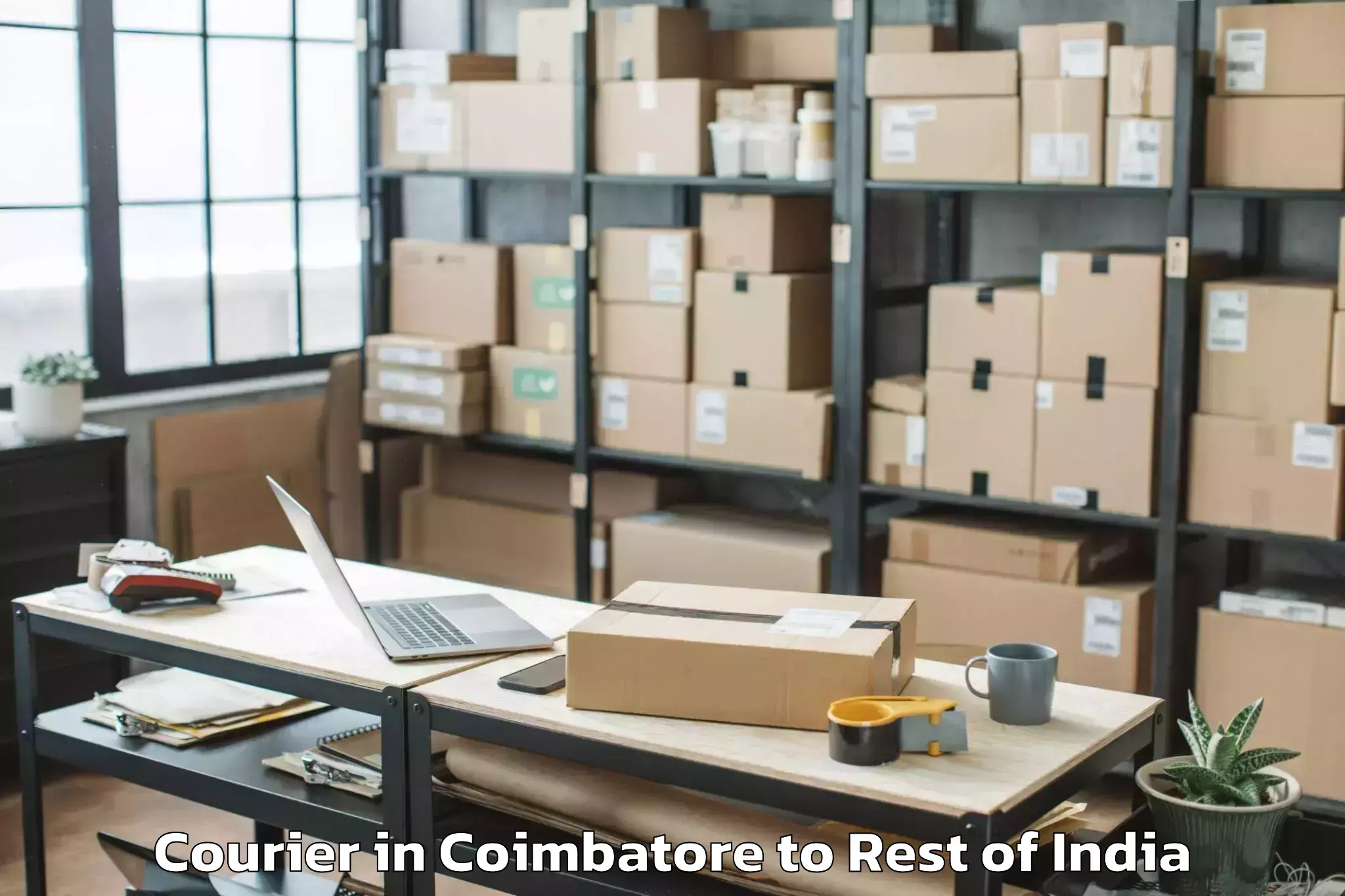 Affordable Coimbatore to Bishnah Courier